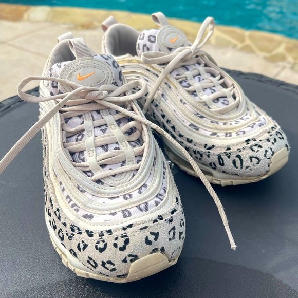 Nike Air Max 97 Leopard Print Beige and Orange
